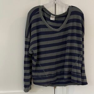 Aerie Striped Long Sleeve Top